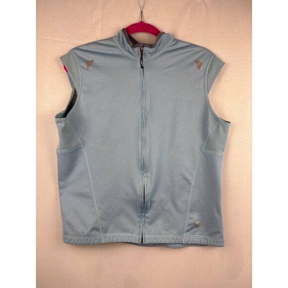 Mountain Hard Wear Womens Sleeveless Cycling Jacket Size L Blue - Picture 1 of 8